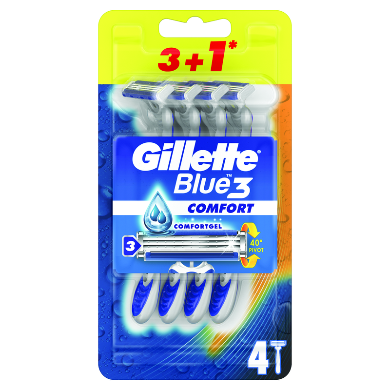 Aparat de ras Gillette Blue 3, 3+1 buc