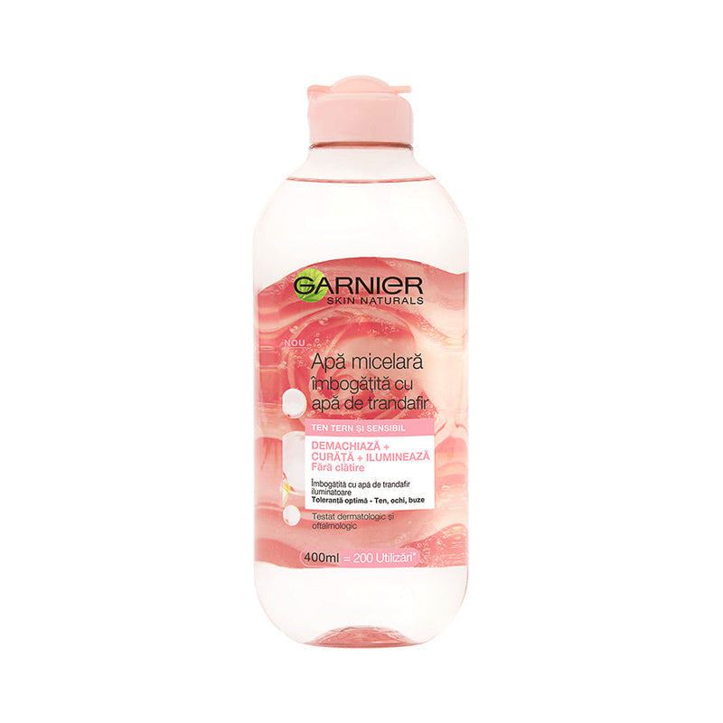 Garnier Skin Naturals Apa micelara imbogatita cu apa de trandafiri, 400 ml