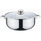 Cratita din inox cu capac din sticla, 24 cm, 3.5 L