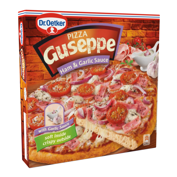 Guseppe pizza cu sunca si usturoi, 440g