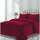 Set cuvertura din catifea King Size - Rose, 3 piese