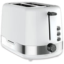 Heinner HTP-850WHSS Toaster, 850 W, 7 Bräunungsstufen, 3 Funktionen, Weiß / Edelstahl