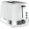 Heinner HTP-850WHSS Toaster, 850 W, 7 Bräunungsstufen, 3 Funktionen, Weiß / Edelstahl
