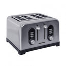 Prajitor de paine Heinner HTP-BK1400XMC, 1400W, 4 felii, 6 nivele de rumenire, Inox