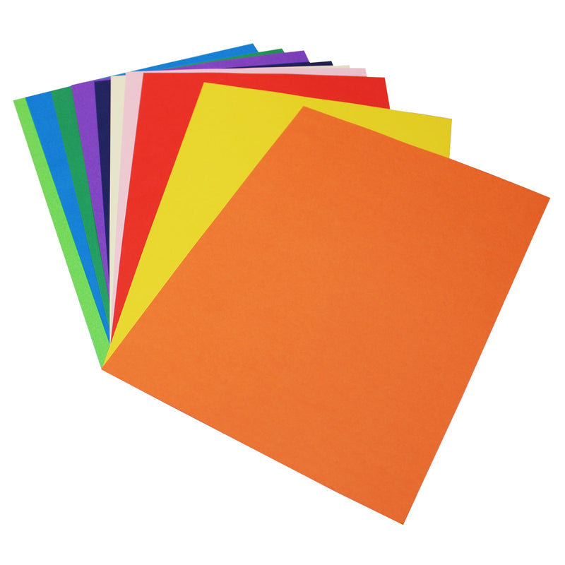 Carton colorat A4, 250g/mp, 10 coli, 10 culori diferite