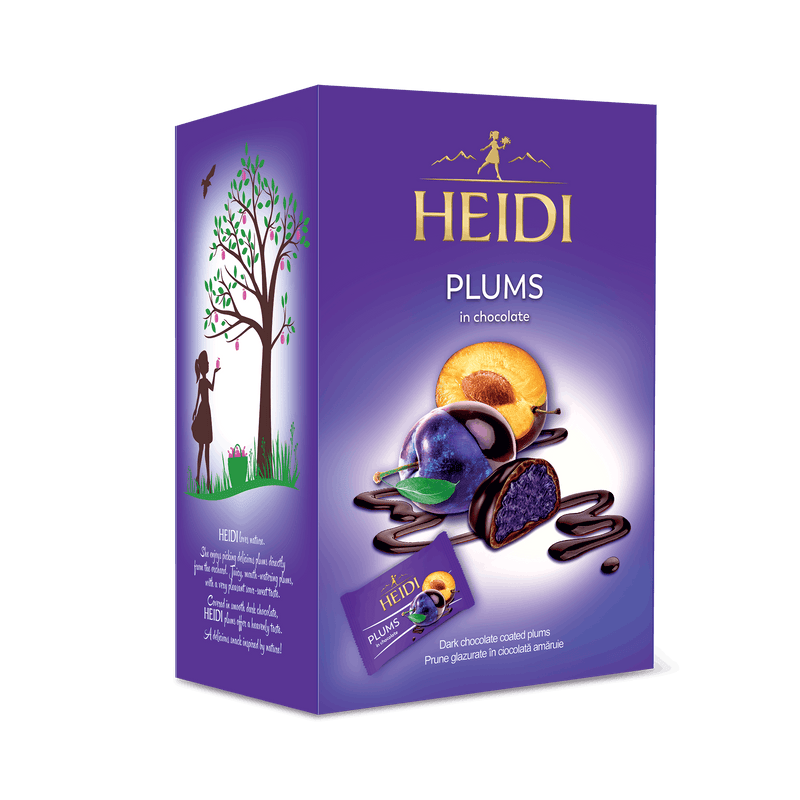 Heidi Prune glazurate in ciocolata amaruie 185g