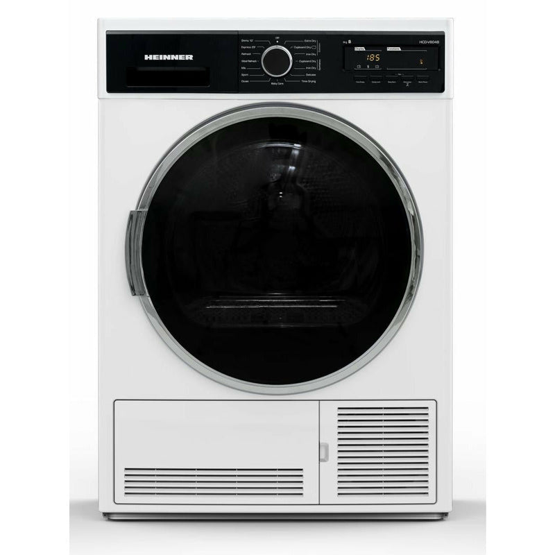 Heinner Uscator de rufe cu condensare HCD-V804B, 8 kg, 15 Programe, Clasa B, Alb