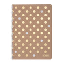Herlitz Caiet A4 80 file cu spirala, patratele, motiv Pure Glam