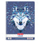 Herlitz Caiet A4 cu spirala, 80 file, patratele, motiv Wild Animals Wolf