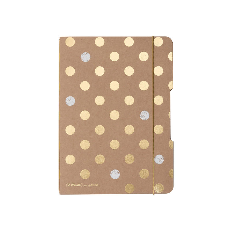 Herlitz Caiet my.book flex, A5, 40 file, punctat, coperta carton, motiv Pure Glam