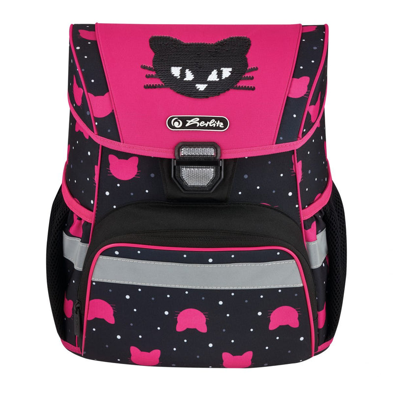 Herlitz Ghiozdan neechipat Loop, motiv Black Cat