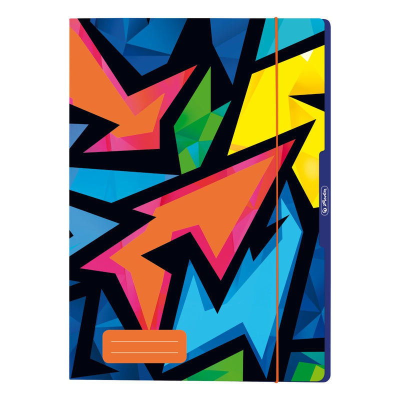 Herlitz Mapa cu elastic A4, motiv Neon Art