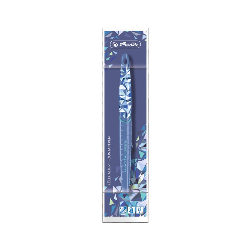 Herlitz Stilou my.pen penita M, motiv Wild Animals, albastru