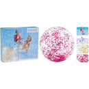 Intex Transparenter aufblasbarer Ball mit Glitzer, Durchmesser: 51 cm