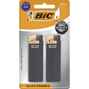 Elektronikus BIC öngyújtó, fekete színű, 2 darabos csomag