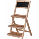 Etajera pentru plante din lemn, 3 nivele