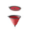 Foldable silicone funnel with hook 17.5x11.5x3.5 cm