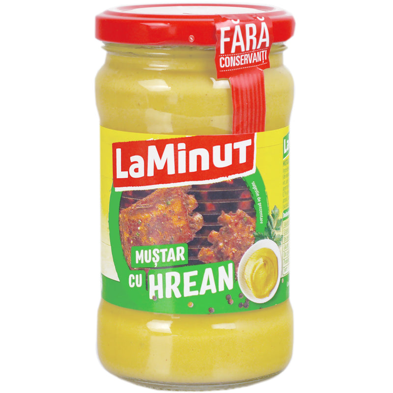 La Minut Mustar cu hrean 290g