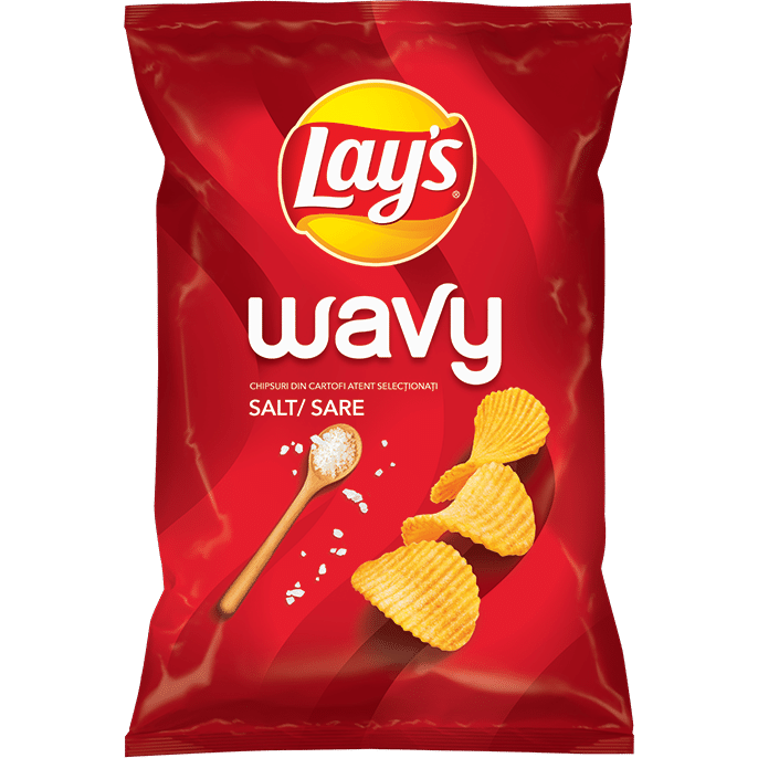 Lays Wavy Chipsuri ondulate din cartofi cu sare 200g