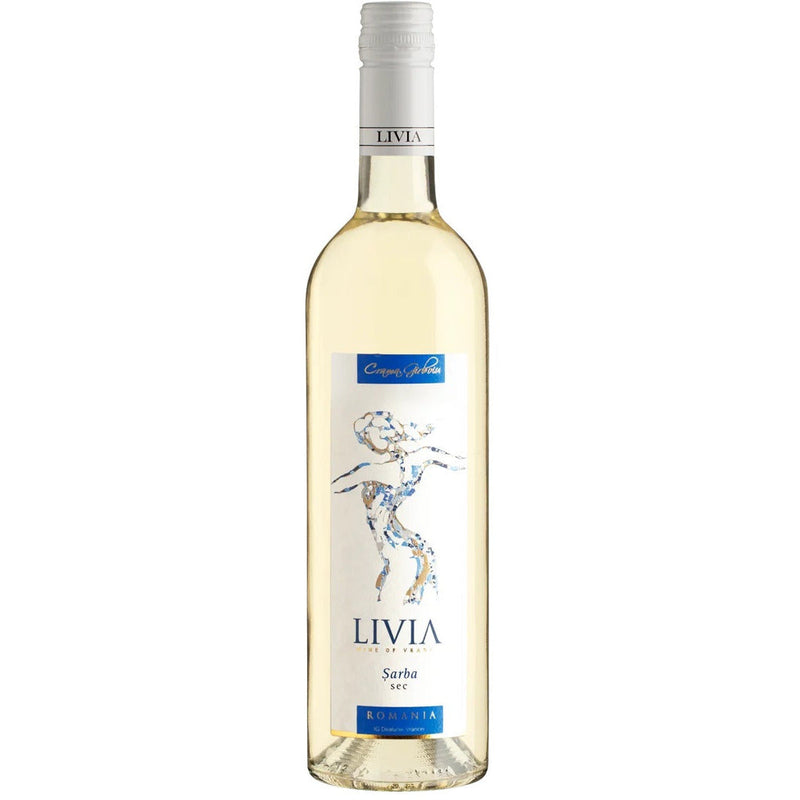 Crama Girboiu Livia Sarba vin alb sec, 0.75L