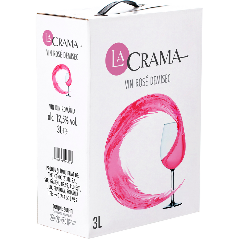 La Crama vin rose demisec BIB, 3 L