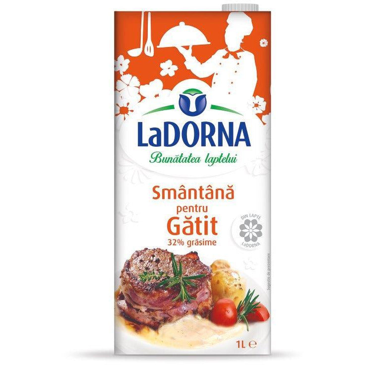 LaDorna smantana pentru gatit 32% grasime 1l