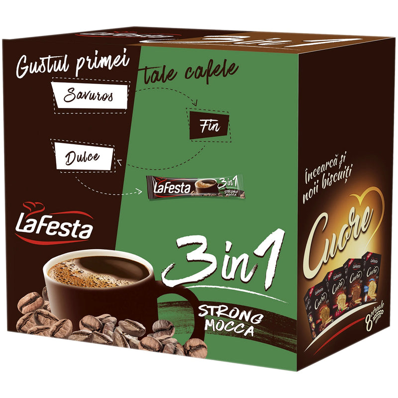 La Festa 3in1 Strong Mocca 24x10g