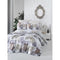 Lenjerie de pat dublu din bumbac Mally Home Leaf Maro, 4 piese