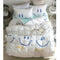 Lenjerie de pat din bumbac satinat, 4 piese, A50-205