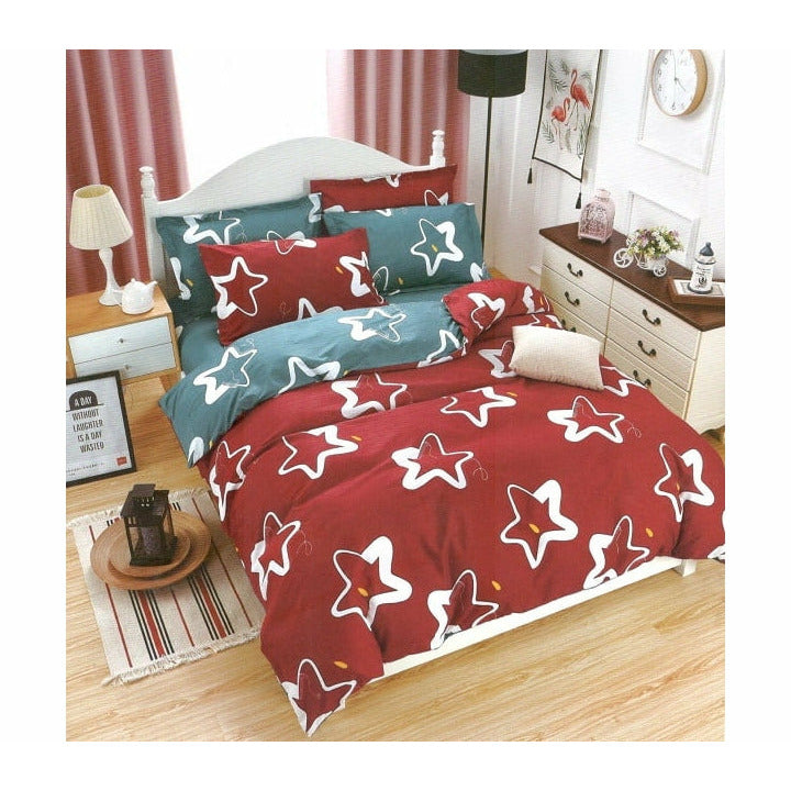 Lenjerie de pat din bumbac satinat, 4 piese, A50-386