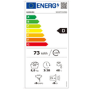 Masina de spalat rufe Slim Samsung WW80T304MBS/LE, 8 kg, 1400 RPM, Motor Digital Inverter, Clasa D, argintiu