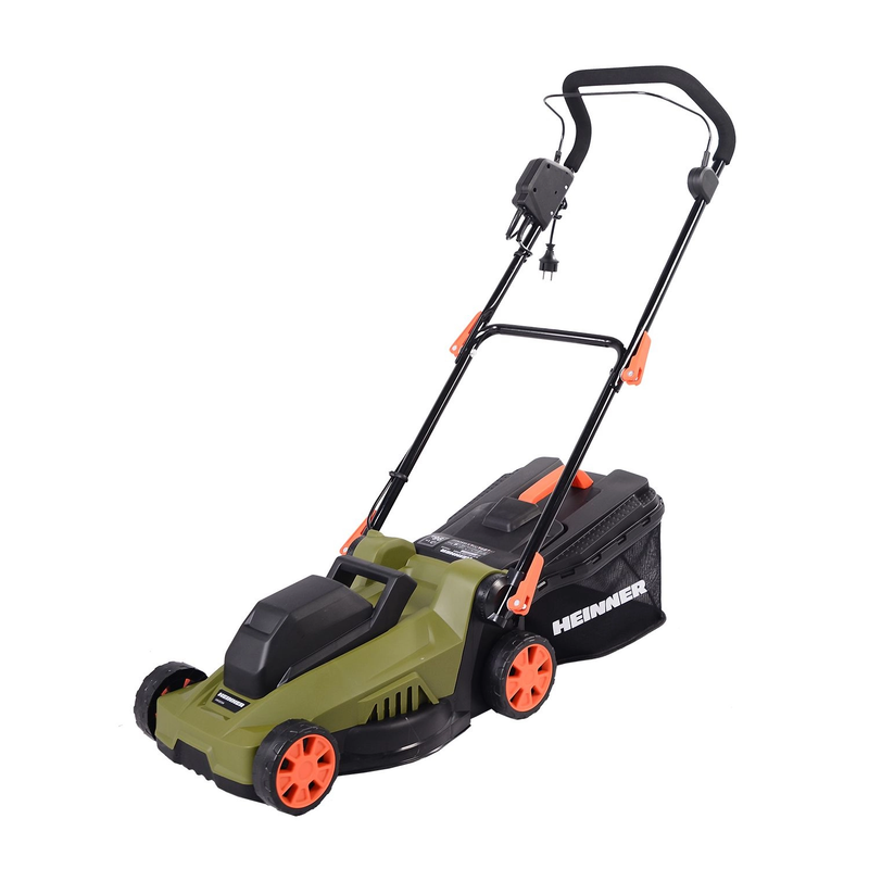 Masina electrica de tuns iarba Heinner VMGE004, 1200W, 3500 rpm, 3 trepte taiere, latime taiere 32 cm