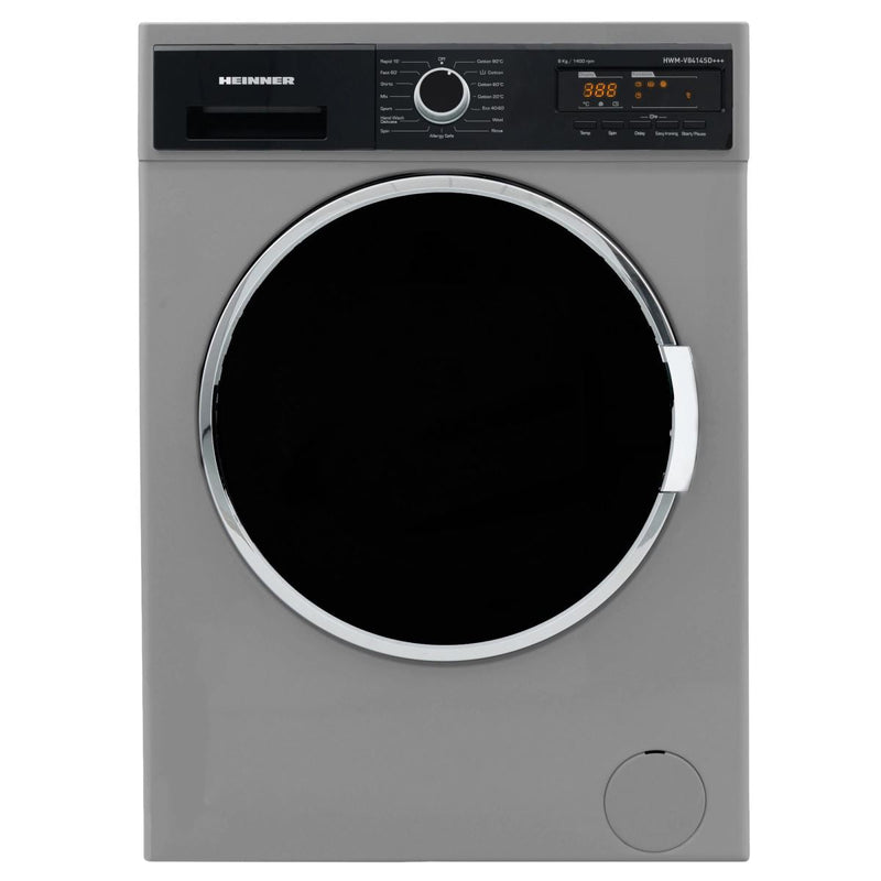 Masina de spalat automata Heinner HWM-V8414SD+++, 8kg, 1400 RPM, clasa D, display LED, 60cm, argintiu