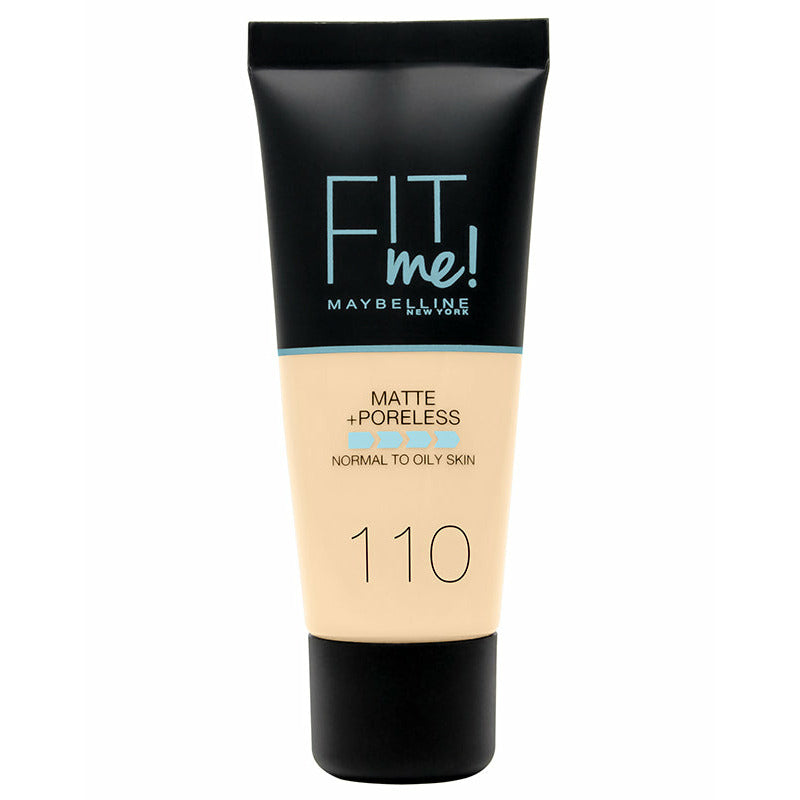 Maybelline New York Fond de ten Fit Me Matte&Poreless 110 Porcelain, 30ml