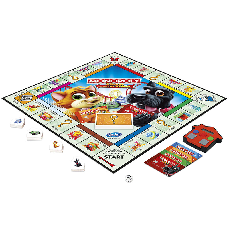 Joc Monopoly Junior Banca Electronica Limba Romana