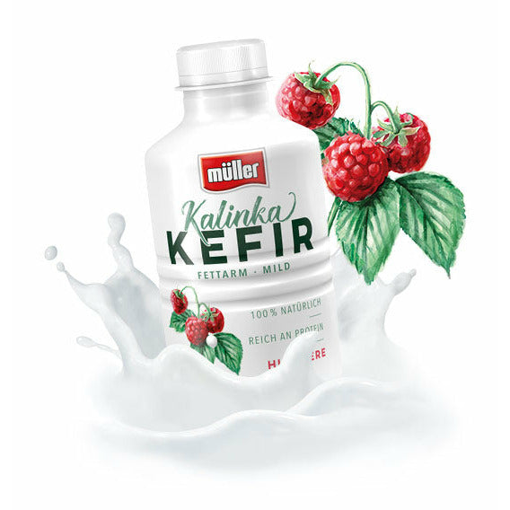 Muller Kalinka Kefir cu zmeura 500g