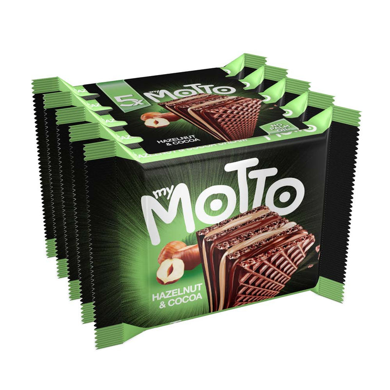 My Motto Napolitana cu crema de alune si cacao, pachet 5x34g