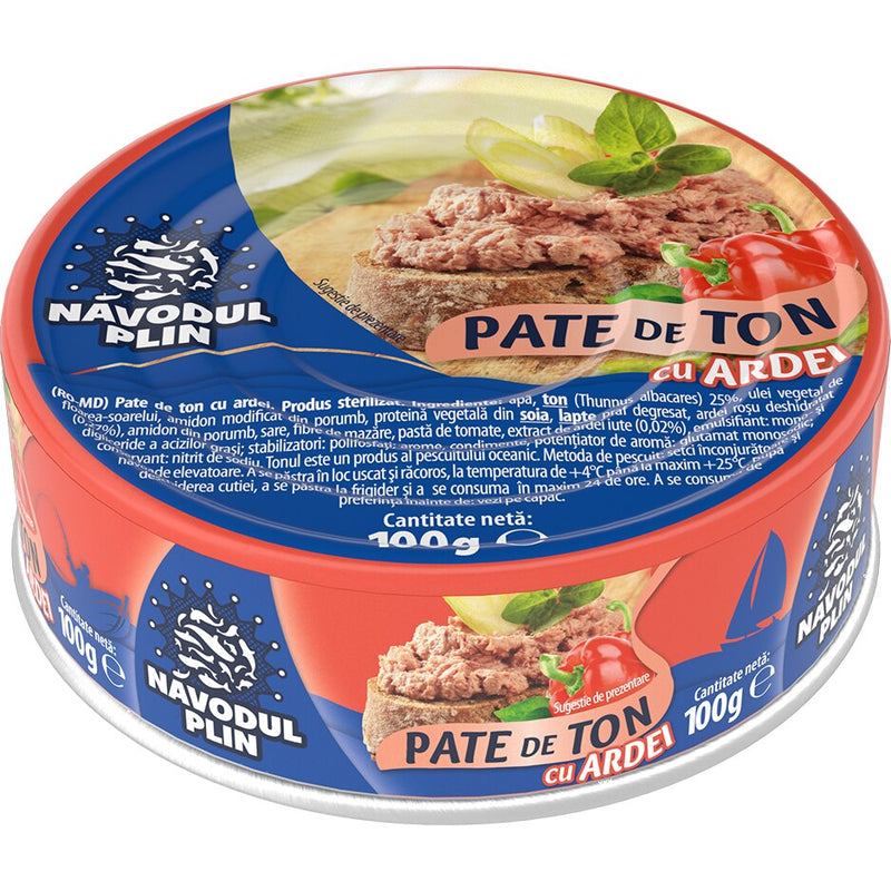 Navodul Plin pate de ton cu ardei 100g