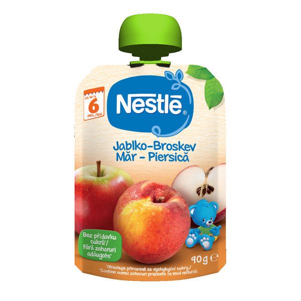 Nestle Piure pentru bebelusi de mar si piersica, 6 luni+, 90g