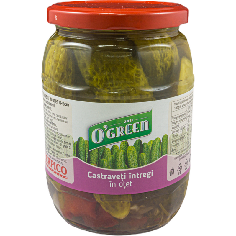 OGreen Castraveti intregi in otet 670g