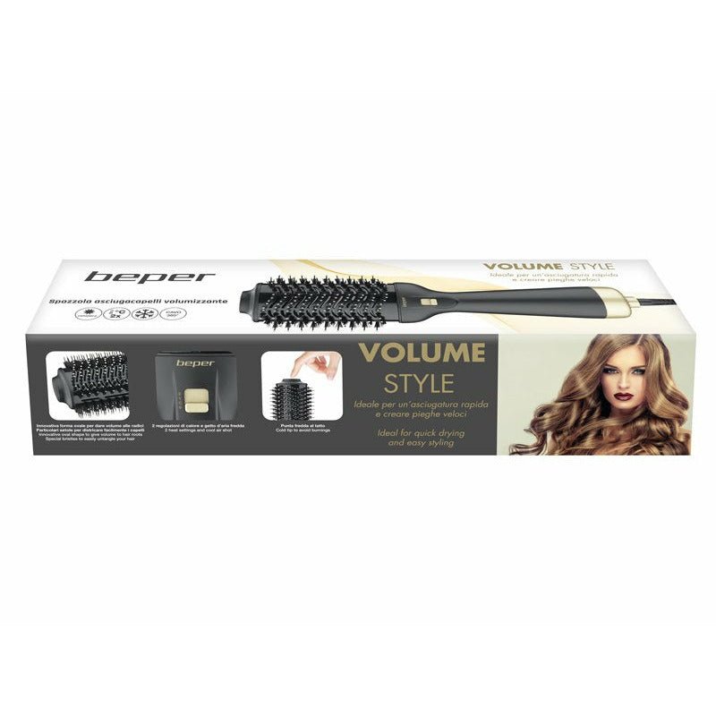 Beper Perie de par electrica pentru volum P301PIS100, 1300W, 2 trepte caldura, cablu pivotant