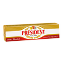 Unsalted butter president 82% fat, 100g