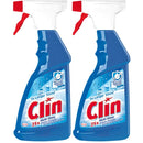 Pachet Solutie geamuri cu pulverizator Clin Multi-Shine, 2x500ml