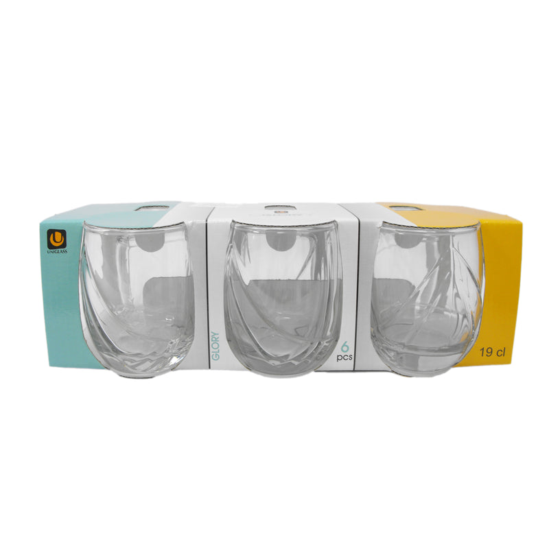 Set pahare pentru vin Uniglass Glory, 190 ml, 6 bucati