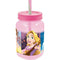 Pahar tip borcan cu pai Princess Disney, 500ml