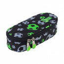 Penar borseta rigid St.Majewski cu 1 compartiment cu clapeta interioara, colectia St.Right Reflective Balls PC01, 23x9.5x6 cm