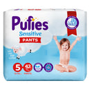 Scutece-chilotel Pufies Pants Sensitive Junior, Marimea 5 Junior, 12-18 kg, 42 buc