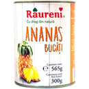 Raureni Compot de ananas bucati in sirop, 565g