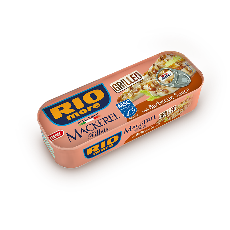 Rio Mare File de macrou la gratar in sos barbecue 120g