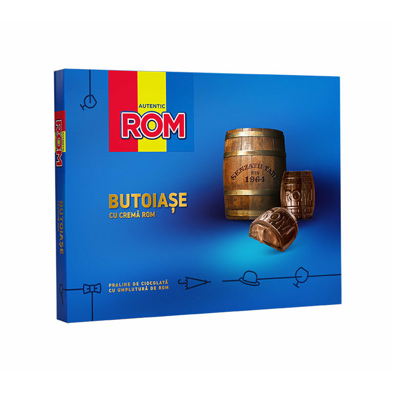 Autentic Rom Butoiase cu crema de rom, 126g